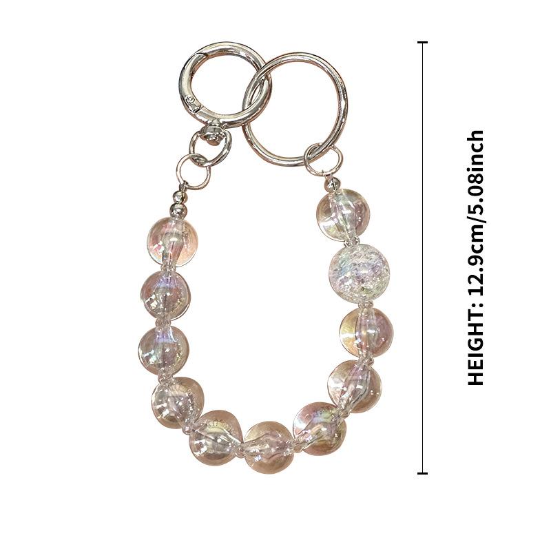 Crystal Beaded Mobile Phone Pendant Wrist Lanyard Wristband Lanyard Bag Pendant Keychain Earphone