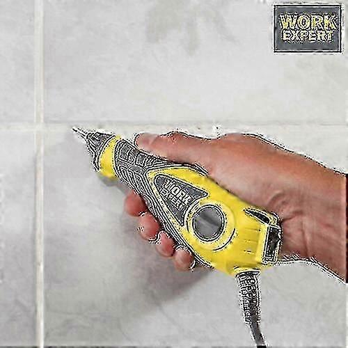 Electric Tile Grout Removal Tool Kit, 3-in-1 Professional Set with Steel Tips