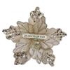 Pailletten Simulation Weihnachtsblume DIY Basteln Glitzer Simulation Blume Flanell 26cm Weihnachten Blumenköpfe Weihnachten