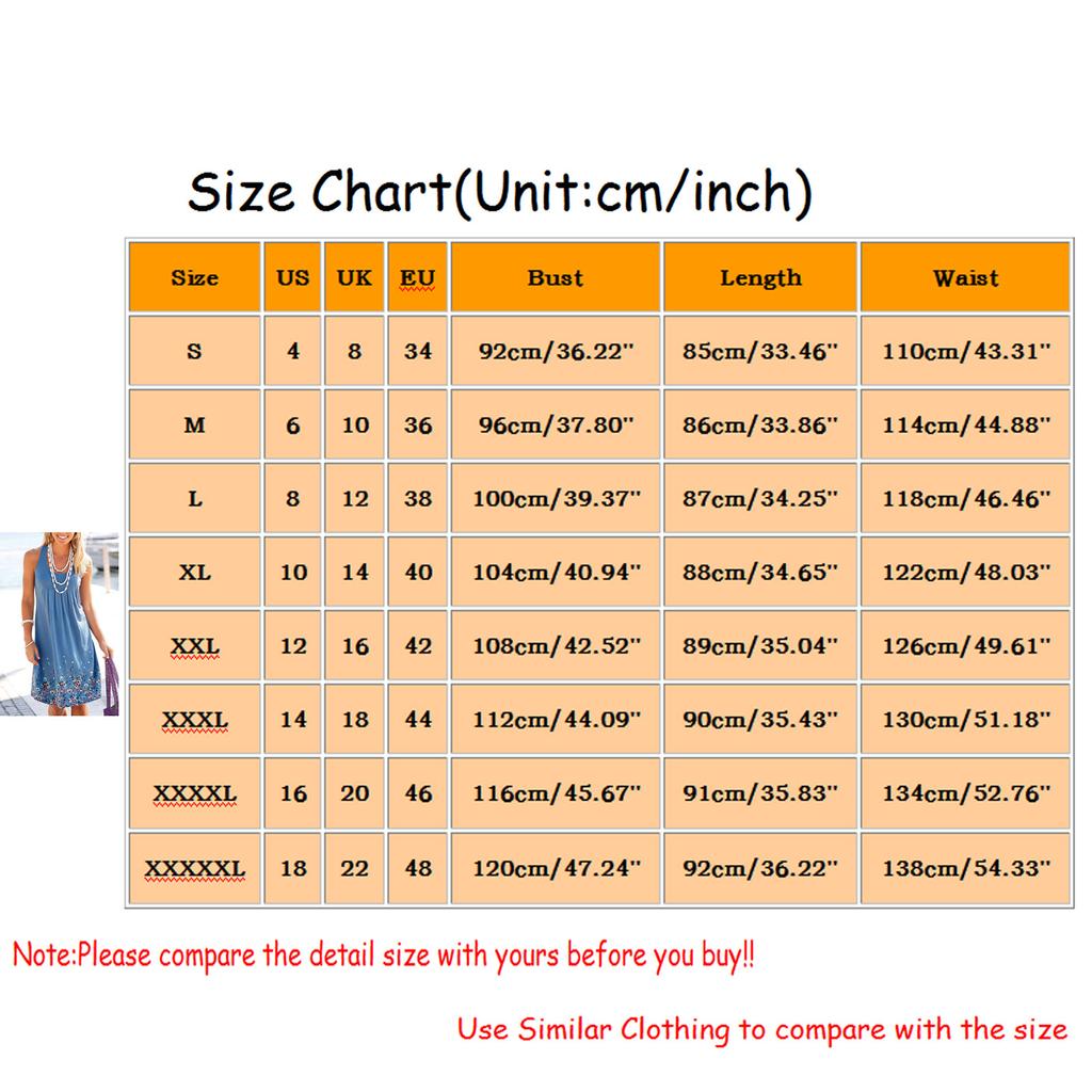 Women's Summer Loose Casual Skirt Print Chest Pleated  Sleeveless Dress