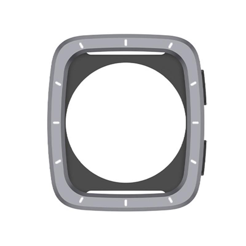 Watch Cover Full Coverage Shell for Active 2 Square/2s Scratchproof Metal Bumper Frame Case Housing Easy Installation