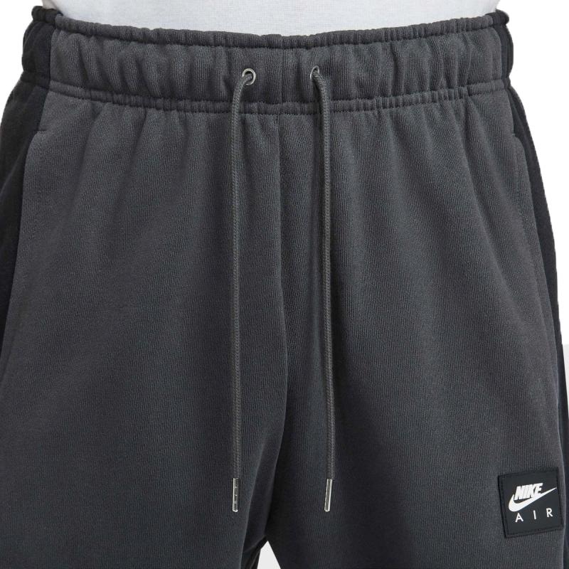 Nike Air AS M Air FLC Pant OH BFT Fashion Straight Leg Retro Sports Color Block Lace-Up Casual Pants Men pants Black Gray HJ0288060