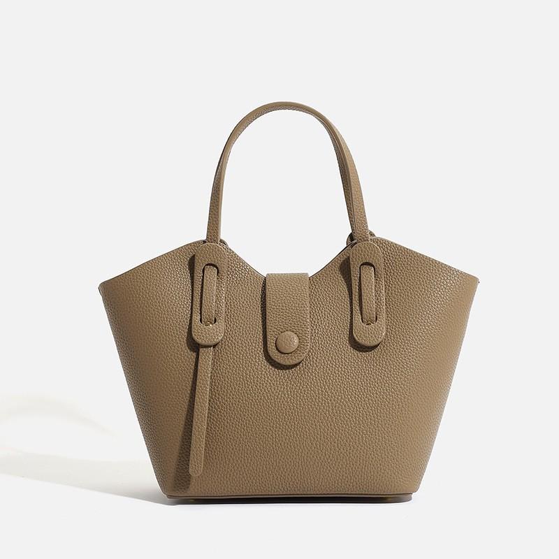 

Simple Texture Lychee Pattern Portable Wing Bag 2025 New Handbag Temperament Vegetable Basket Cross-body