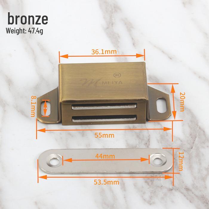 Magnetic Stainless Steel Cabinet Door Bumper & Clip for Wood Furniture