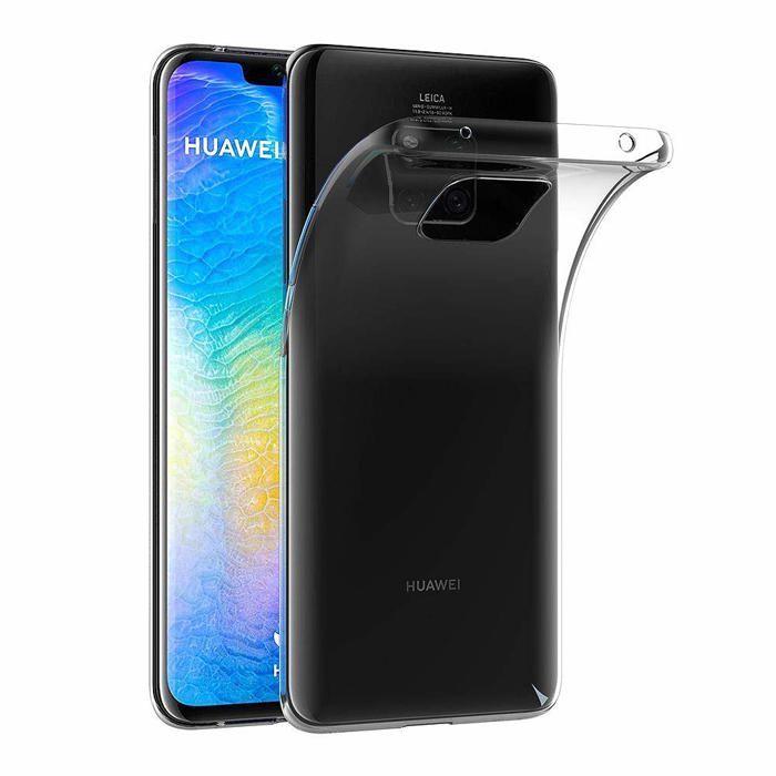 Coque et tour de cou pour Huawei MATE 20 PRO - TPU Souple Transparent Cordon Noir réglable Phonillico®