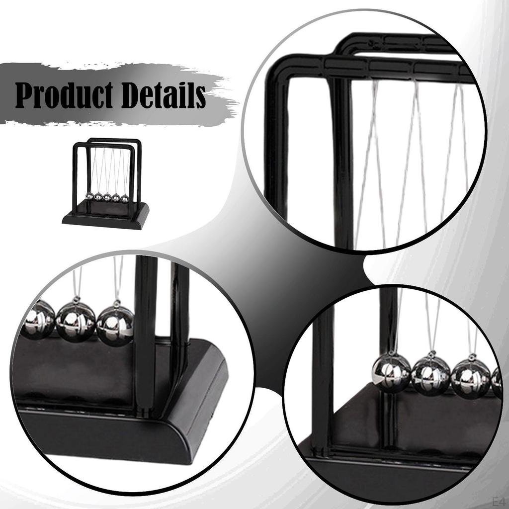 Berceau Pendule Billes Balle d'Équilibre Décoratif Apprentissage de la Physique Mouvement Fantastique Jouets Éducatifs