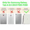 Pro Samsung Galaxy Tab A 8.0 (2019) s S Pen P200 P205PU Kožené Ochranné Pouzdro s Trojitým Stojanem