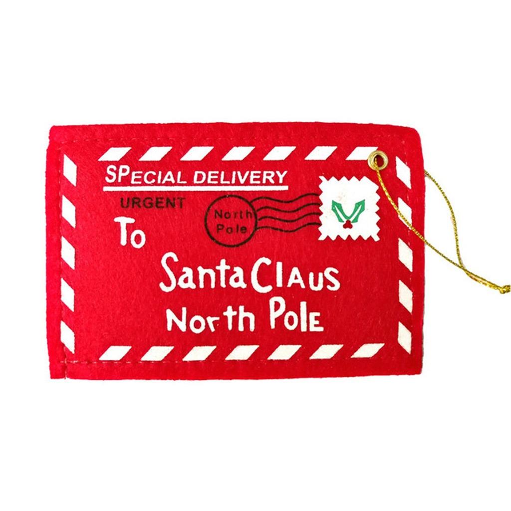 Christmas Xmas Envelope Greeting Card Candy Bag Gift Ornament Santa Claus Letter