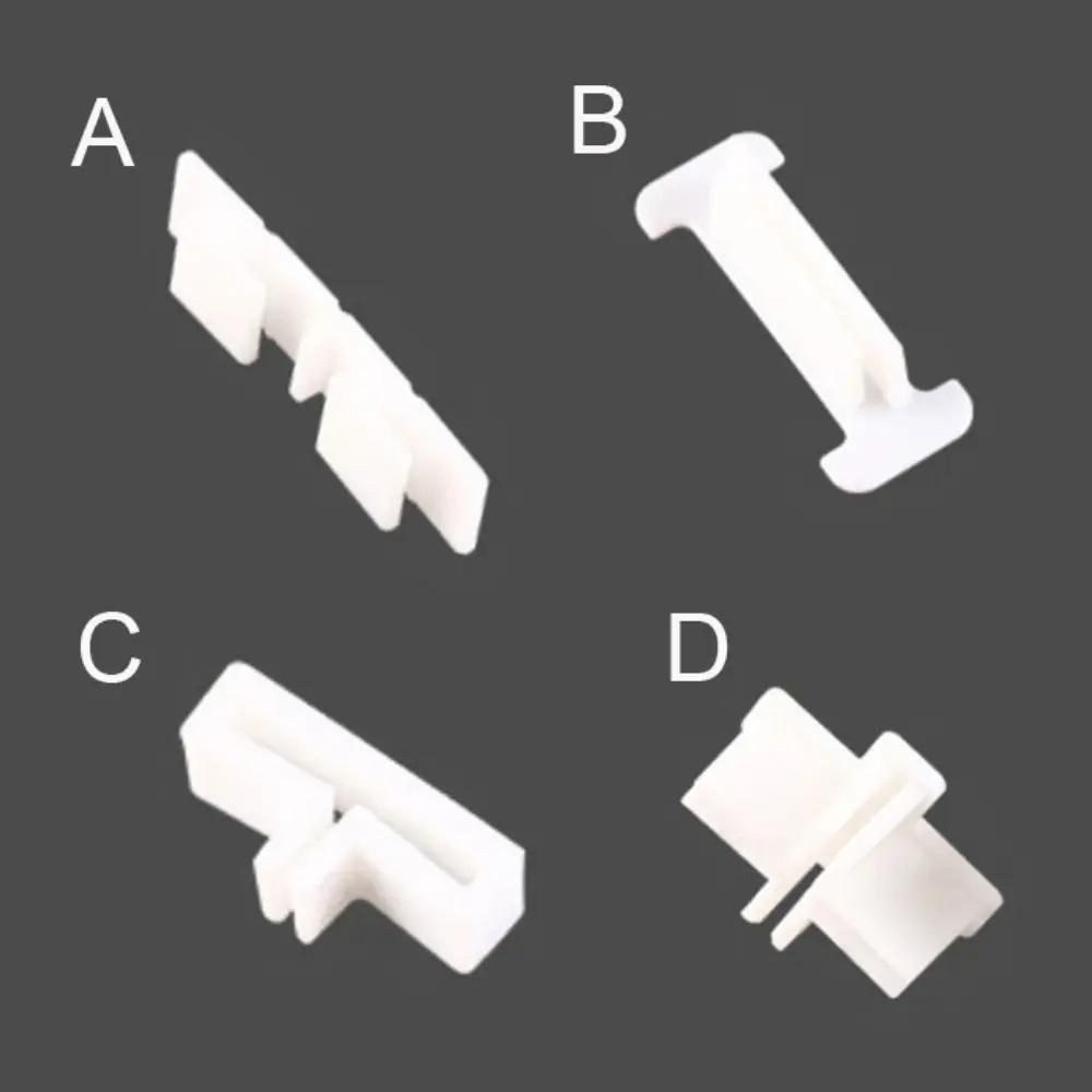 10PCS Clip de Fixation à Boucle Croisée Type T/Croisée/Trois voies Boucle d'Extension de Paroi en Plastique Blanc Accessoires de Séparation de Tiroir