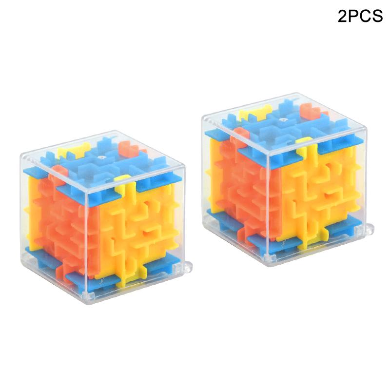 1-10Pcs 3D Cube Rolling Beads Maze Kids Toy Boy Girl Birthday Party Favors Goody Bag Pinata Filler Christmas Wedding Guest Gifts