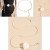 Elegant Simulated Pearl And Rose Decoration Women Casual Waist Chain For Casual Or Formal Wear