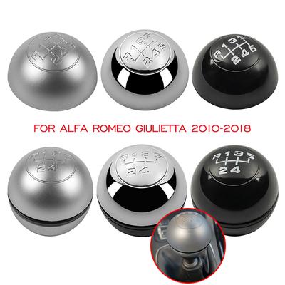 Krom Gümüş/Siyah Vites Topuzu Kapağı Kapağı Vites Kolu Hentbol Kılıfı Kapağı Alfa Romeo Giulietta 2011 - 2012 ve Üstü Araba Aksesuarları
