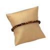 Copper Chain Necklace With Brown Tiger Eye Beads U-Shaped Clasp Vintage Boho Choker Women Men Winter
