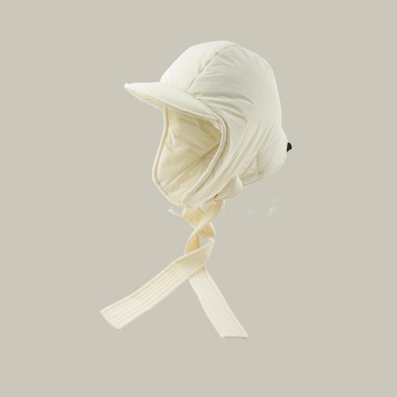 Winter new down child cold-proof thickened bag head hat fashionable versatile cycling ear hat men and women