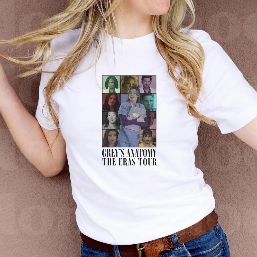 Grey'S Anatomy Die Og X Epochen T-shirt Grey'S Anatomy Vintage Shirt Grau Sloan Memorial Hospital Kurzarm Medizinische TV Serie