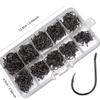 High-Strength Iseama Fishing Hooks 500Pcs 3-12# Hole Design Outdoor Fishing Accessories