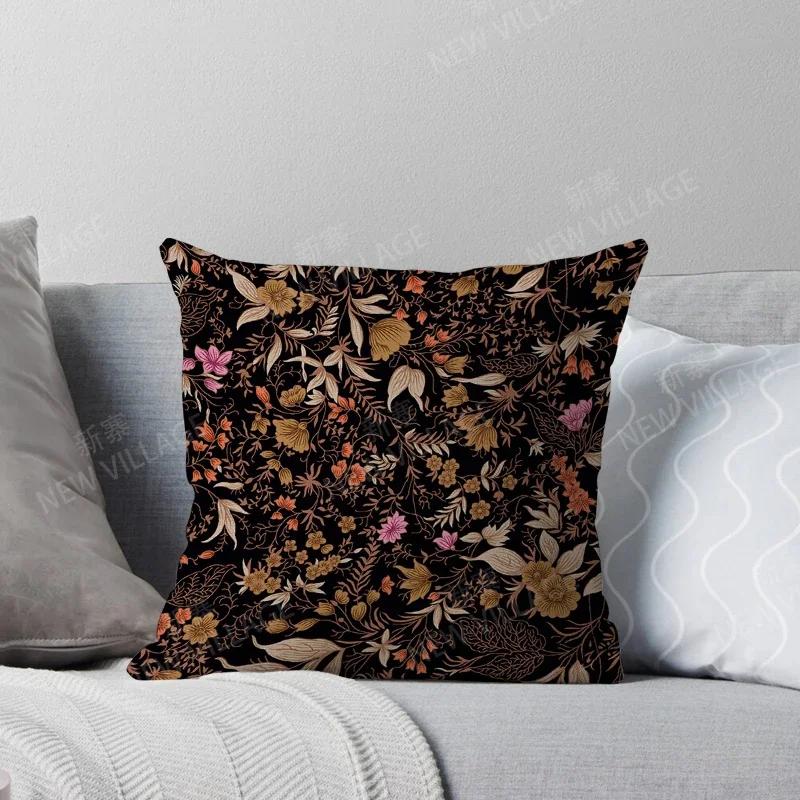 Fall Home Decor Autumn Living Room Throw Pillow Cover Sofa Boho Cushion Cover  Mandala