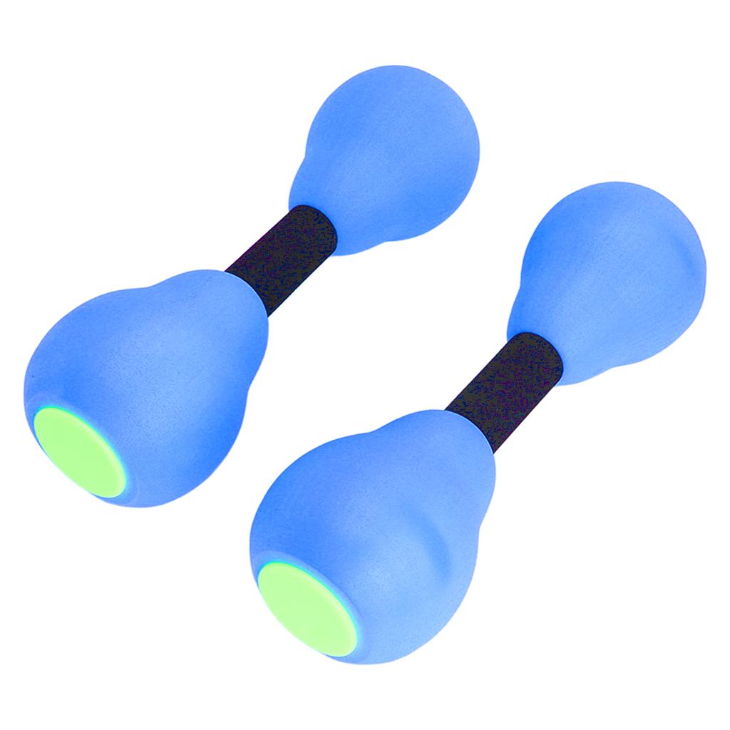 Women Aquatic Dumbbells Floating Muscle Building Quickly Drying Water Weights for Fitness Blue