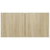 Vidaxl Set of 4 TV Cabinets, Sonoma Oak