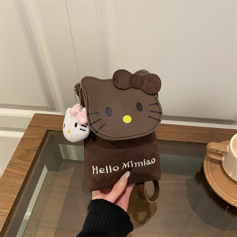 Cute Cat Print Shoulder Bag for Women Leopard Print Crossbody Purse Mini Faux Leather Handbag Trendy Fashion Casual Daily Bag