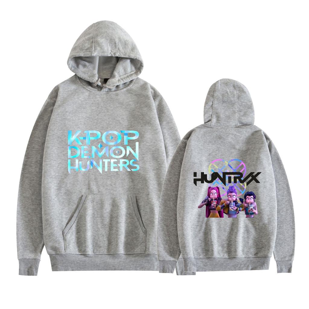KPop Demon Hunters Anime Hoodie Sweatshirt Anime Printed Cool CARTOON Pullover Hooded Unisex