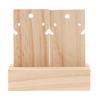 Natural Wooden Earring Holder Stand Jewelry Organizer Display Storage Rack S