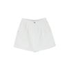LAP Washed Double-Pleat Mini Denim Shorts As2Dp581