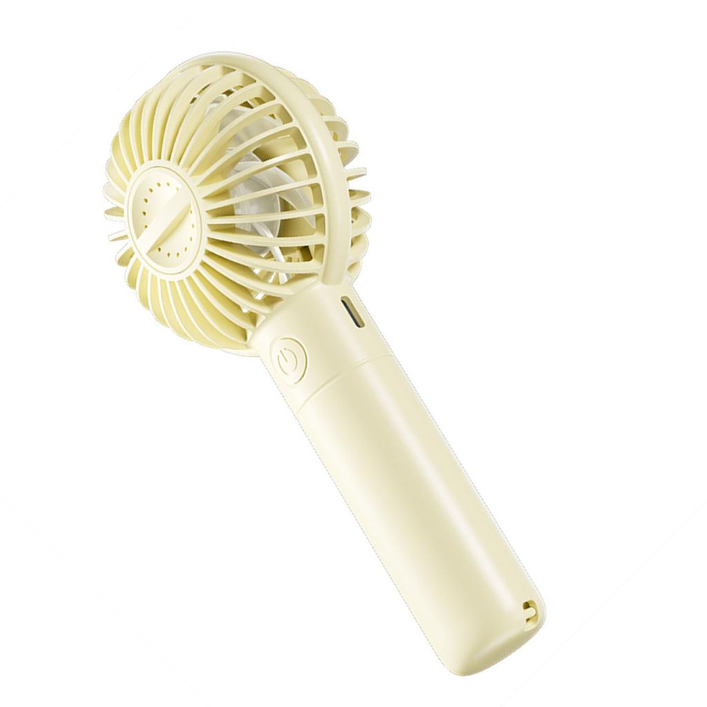 Portable Handheld Fan Quiet USB Rechargeable Multiple Speed Settings Handheld Fan for Students