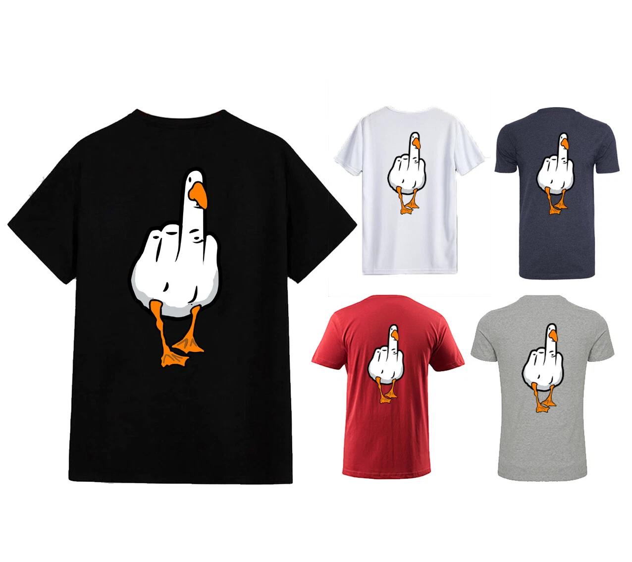 Unisex T-shirt - Duck You - Original Funny Novelty Summer Couple Student Cute S