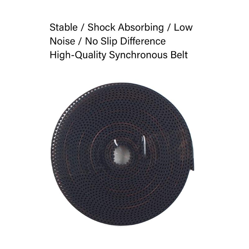 Industrial Timing Belt Kit Better Wear Resistance Low Noise Belt For 3D Printer X Y Shaft 6mm Width Office Equipment