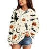 Kinder Kapuzenpullover mit Halloween-Print für den Alltag