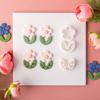 Clay Cutter Leaf Flower Shape Clay Earring Molds for Earrings Making Clay Earring Cutter Tool for Jewelry Making