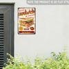 Vintage Delicious Sandwich Metal Wall Art X Inch Rustproof Weatherproof Indoor Outdoor Retro Kitchen Bar Man Cave Home Decor