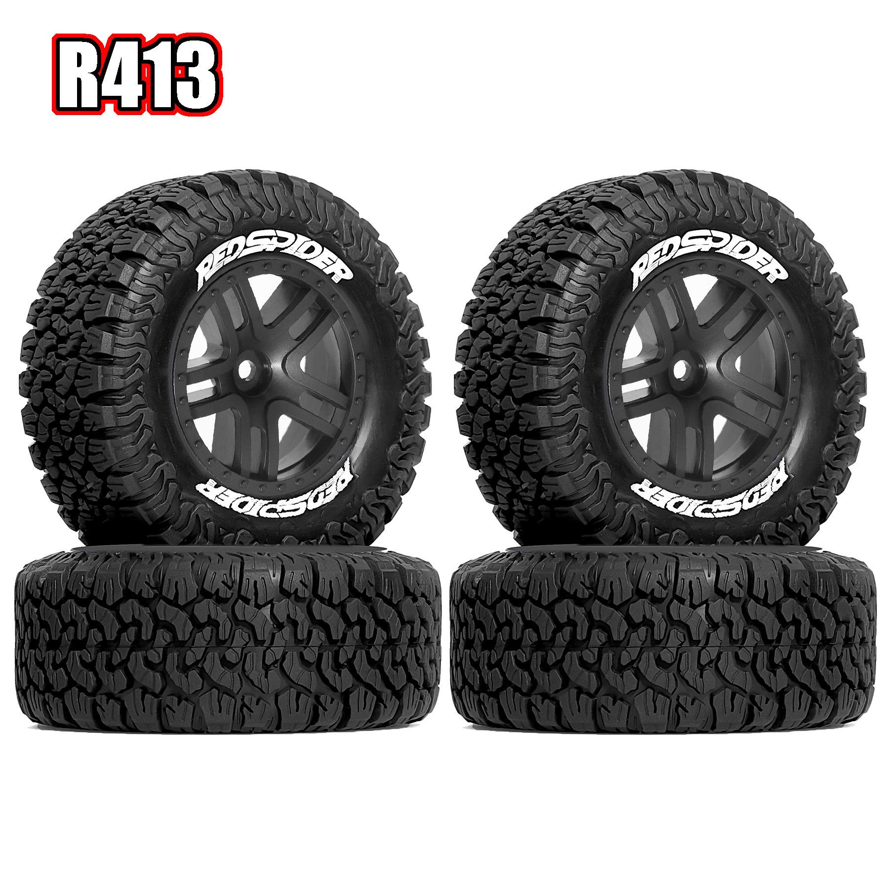 

Модель машинки на радіокеруванні RS 1/10 з шинами BFGoodrich Feishen Voyager Short Course, сумісна з 12-мм гексом R413 чорний