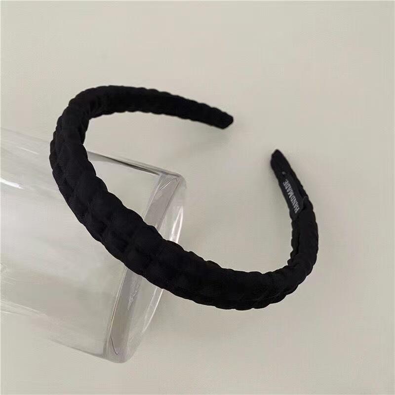 Candy Color High Crown Face Washing Headband with Sponge Hairband Pattern