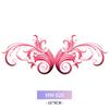 Merry Lady Abdomen Waist Color Tattoo Sticker Set of 4