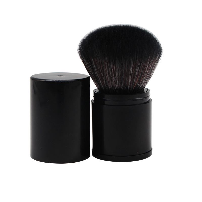 Portable Retractable Makeup Brush with Lid - Large Powder Blush Brush