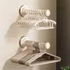 Suction Cup Clothes Hanger Multi-function Space-saving Household Hanger Wall Hanging Foldable Anti-slip Organizer