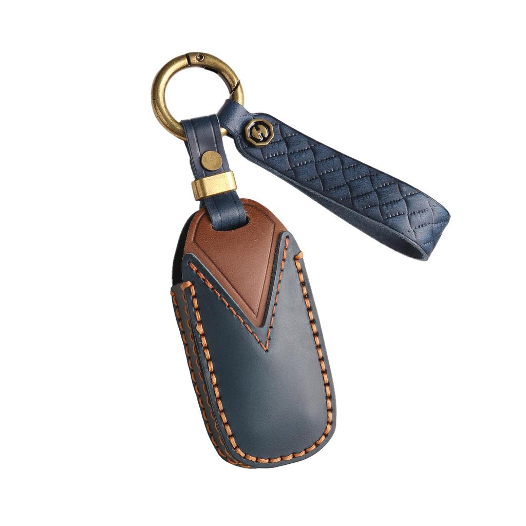 Premium Cowhide Key Cover for 2020 Jiangling Ford Yuhu - Unisex Full Protection