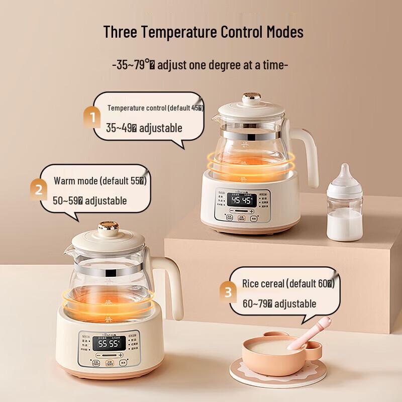 Bear 1.2L Smart Constant Temperature Milk Warmer & Formula Kettle