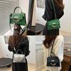 Trendy Summer 2024 Fashion Small Crossbody Bag Stylish Pu Leather Handbag For Daily Use In Black Blue Silver Green