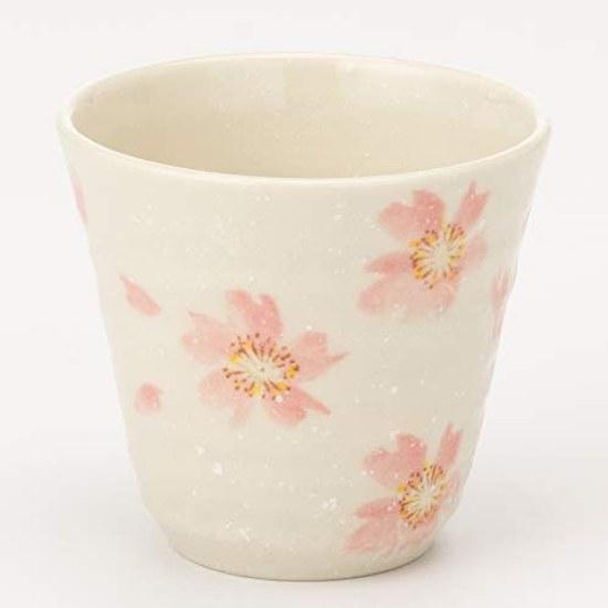 Mino Ware Sakura no Mai Sori Yunomi Pink W20060