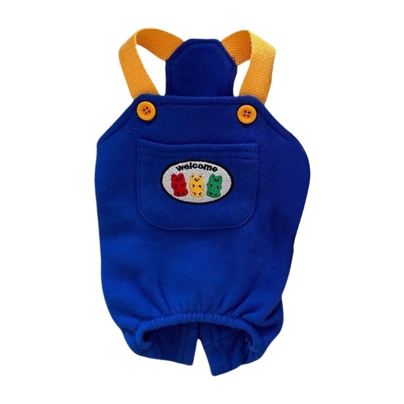 Dog Cats Overalls Fashion and Easy to Clean Suspender Pants for Pet Outdoor Fashion Clothing for Small Breeds Spring Wear