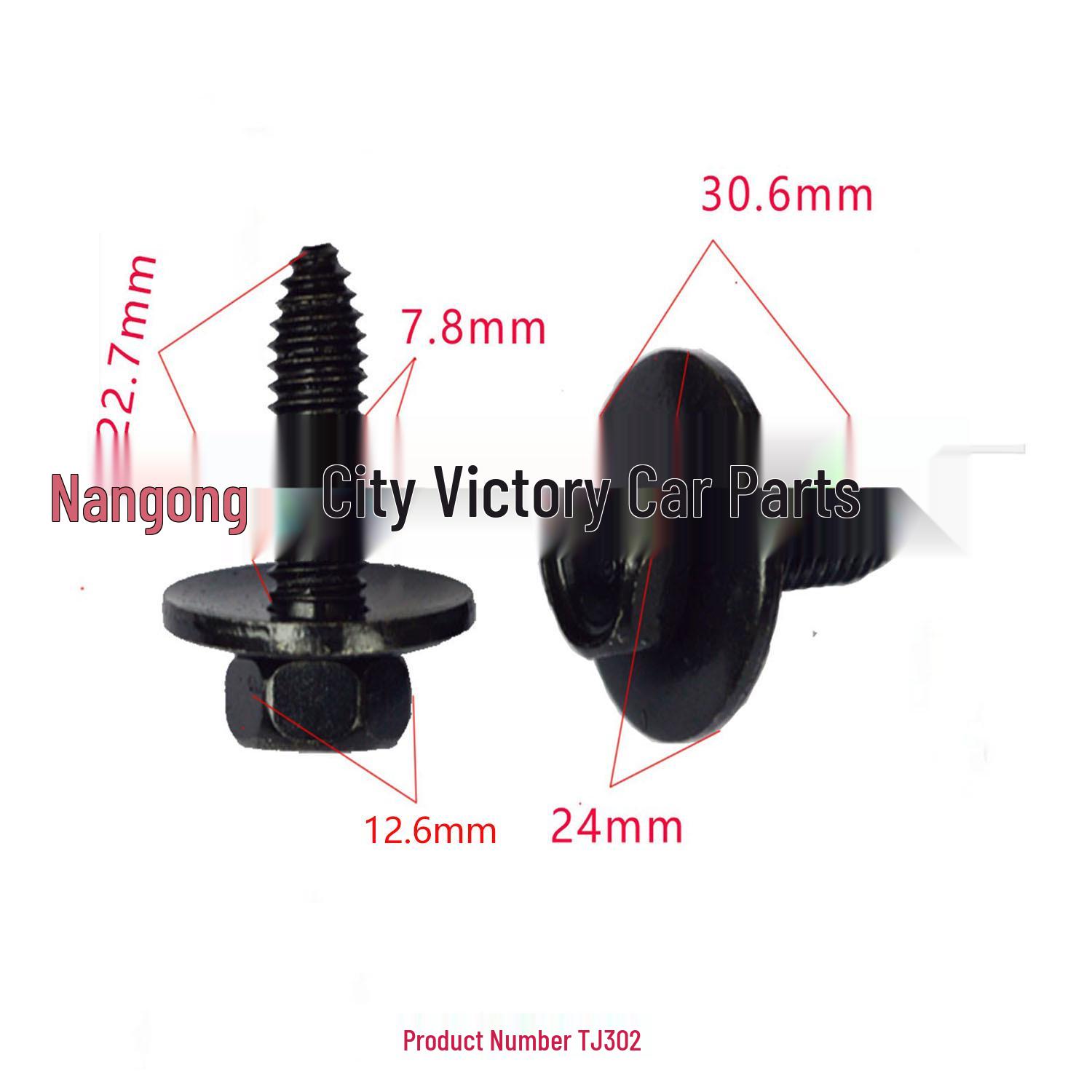 

Black Zinc Plated Hex Self-Tapping Screw for Car Trim Panel Installation 10000 pieces