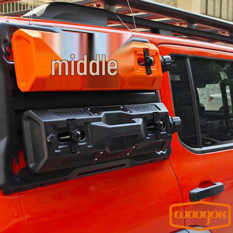 6.5L Maple Forest Iron Cavalry Side Window Gas Can - Outdoor Self-Driving Spare Fuel and Water Container