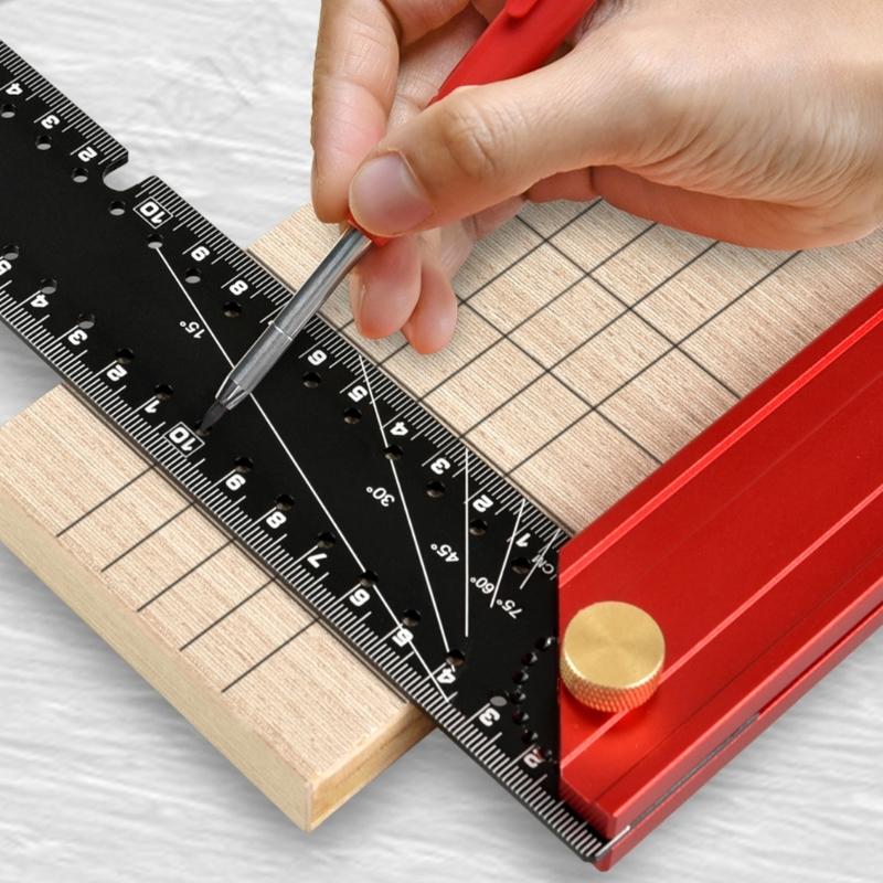 L-Shaped Precisions Square Right Angles Ruler Positioning and Marking Ruler For Carpentry And Construction