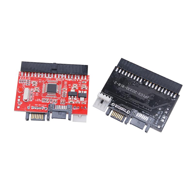 IDE To SATA Adapter SATA To IDE Converter Bidirectional Conversion 100/133 HDD/SSD/CD/DVD Riser Card for PC Desktop JM20330 Chip
