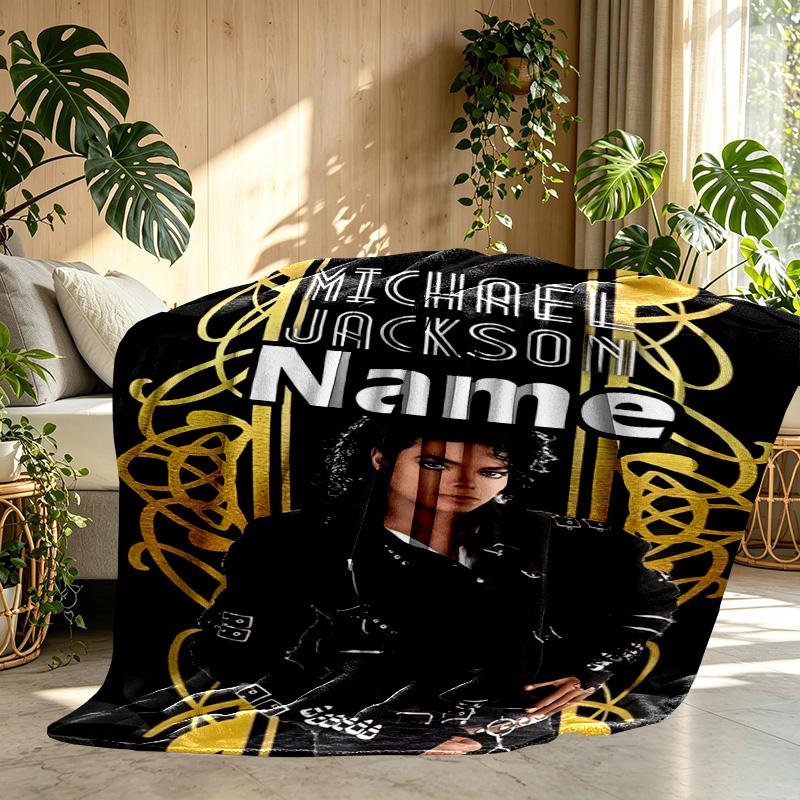 Custom Name Personalized American singer Print Blanket, Home Decor, Bedroom, Sofa, Camping, Couch, Gifts for Birthday Christmas