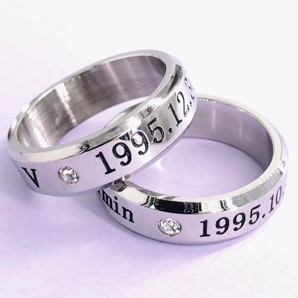 BTS Bangtan Boys Dual-Use 304 Edelstahl Stern Ring & Halskette für Damen