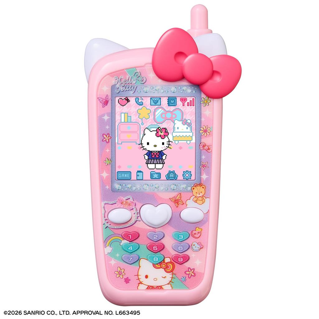 Zutto x 2 Nakayoshi Keitai Sanrio Characters HELLO KITTY Recommended 6 years and up [Bandai] Ver. age